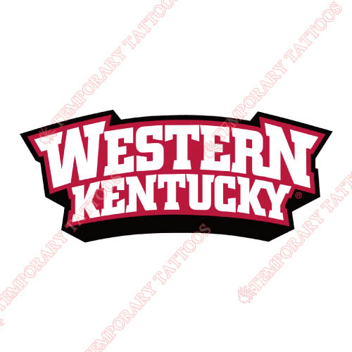 Western Kentucky Hilltoppers Customize Temporary Tattoos Stickers NO.6977